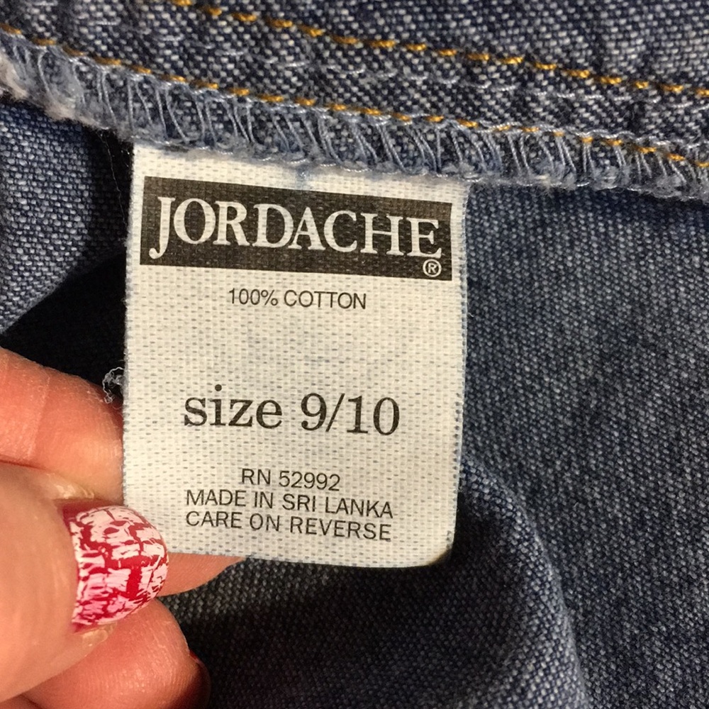 NWOT Vintage Jean Mini Skirt Romper - Picture 5 of 5